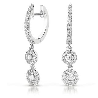 White Gold Diamond Hoop Earring