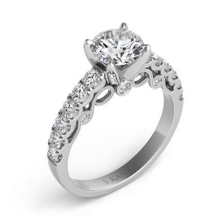 White Gold Engagement Ring (0.72 ctw)